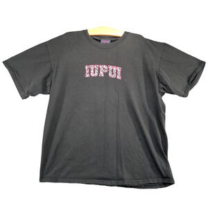 JanSport Men's IUPUI T-Shirt Black Size XL Short Sleeve Crew Neck Vintage